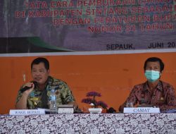 Pemkab Sintang Lindungi Warga Berladang Dengan Perbup no.18