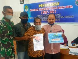 Pemdes Sukamaju Kembali Salurkan BLT-DD Tahap II