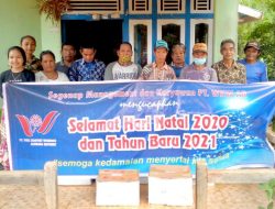 PT WHW Salurkan Bantuan Ke 4 Dusun Di Kendawangan