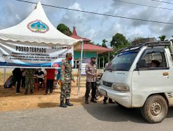 Koramil Simpang Hilir Kodim 1203 Ketapang Pantau Arus Mudik