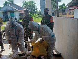 Kodim 1203 bersama pihak Terkait Melacak Kontak Erat Warga yang Terkomfirmasi Covid-19