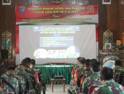 Kodim 1203/ktp. Laksanakan Binsiap Apwil dan Puanter