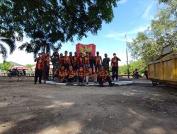 Jelang peringatan hari lahirnya Pancasila,Koramil Sukadana Kidim 1203/ktp. Bersama Ormas gelar gotong royong dan Bakti Sosial