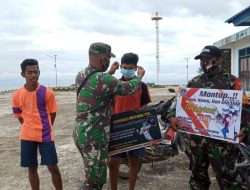 Selamatkan Generasi Milenial,Babinsa Tanjung Satai Sampaikan Prokes ke Warga