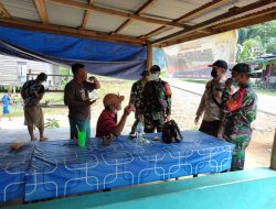 Satgas desa Riam Bunut,Patroli keliling maksimalkan PPKM Mikro