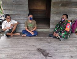 Rajut Komunikasi,Babinsa Tanjung Satai Anjangsana ke Ketua BPD