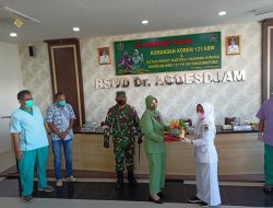 Kunjungi RSUD Agoesdjam Ketapang, Danrem 121/Abw Gelar Kegiatan Bertajuk Berbagi Kasih