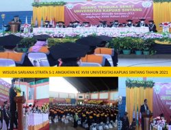 KE XVIII TAHUN 2021 UNKA SINTANG HASILKAN 331 SARJANA