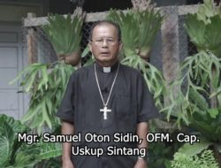 SINTANG BANJIR USKUP AJAK UMAT KATOLIK BERDOA.