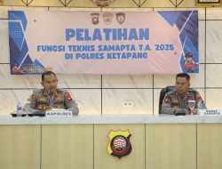 Tingkatkan Kemampuan Personel, Polres Ketapang Gelar Pelatihan Fungsi Teknis Samapta