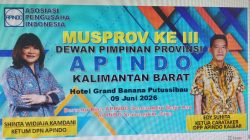 Edy Suhita Terpilih Secara Aklamasi Ketua Apindo Kalbar Periode 2026-2031