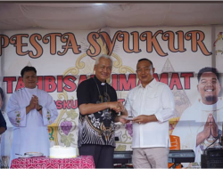 Hadiri Pentahbisan Imam Baru di Simpang Hulu, Bupati Alexander Wilyo Komitmen Pembangunan yang Adil bagi Semua Golongan