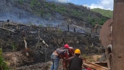 Di Duga Kobaran Api Karhutla Merayap dari Areal PT.Minamas