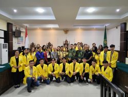 36 Mahasiswa FH Universitas Kapuas Sintang Observasi di Pengadilan Negeri Sintang